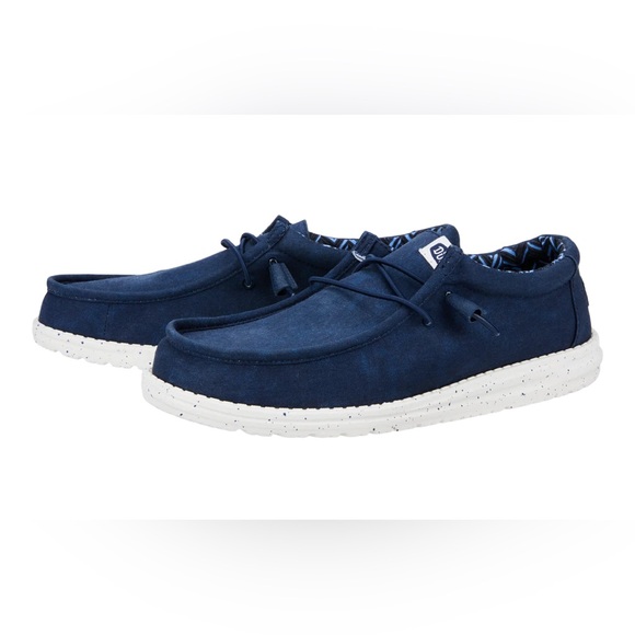 Hey Dude Other - Hey Dude Men's Navy Wally Stretch Casual Shoes